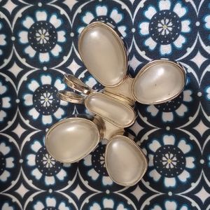 Vintage Rebecca Collins Silver tone Butterfly Necklace Slide/Scarf clasp